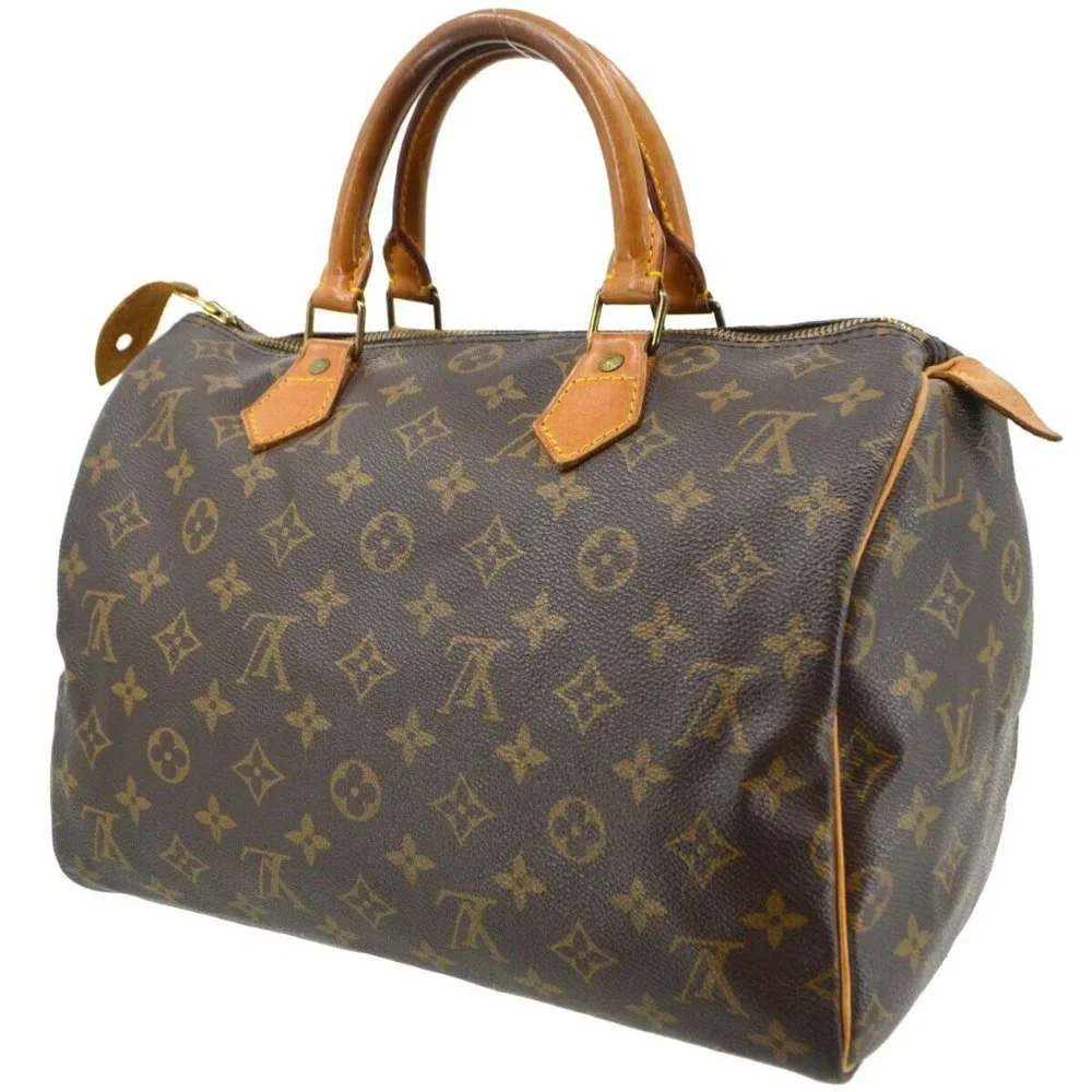 Louis Vuitton Brown Monogram Speedy 30 Top-Handle Bag